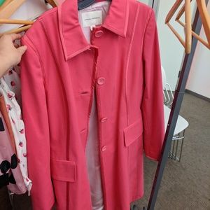 Hot pink Banana Republic coat